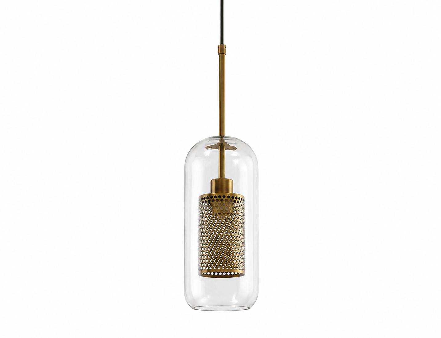 Envo Glass Shade Brass Fitting Pendant Light