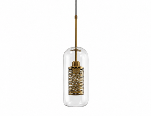 Envo Glass Shade Brass Fitting Pendant Light