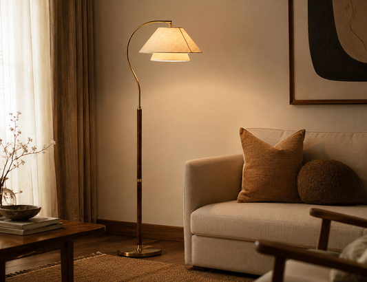 Menzikah Hands Garner Floor Lamp