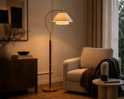 Menzikah Hands Garner Floor Lamp