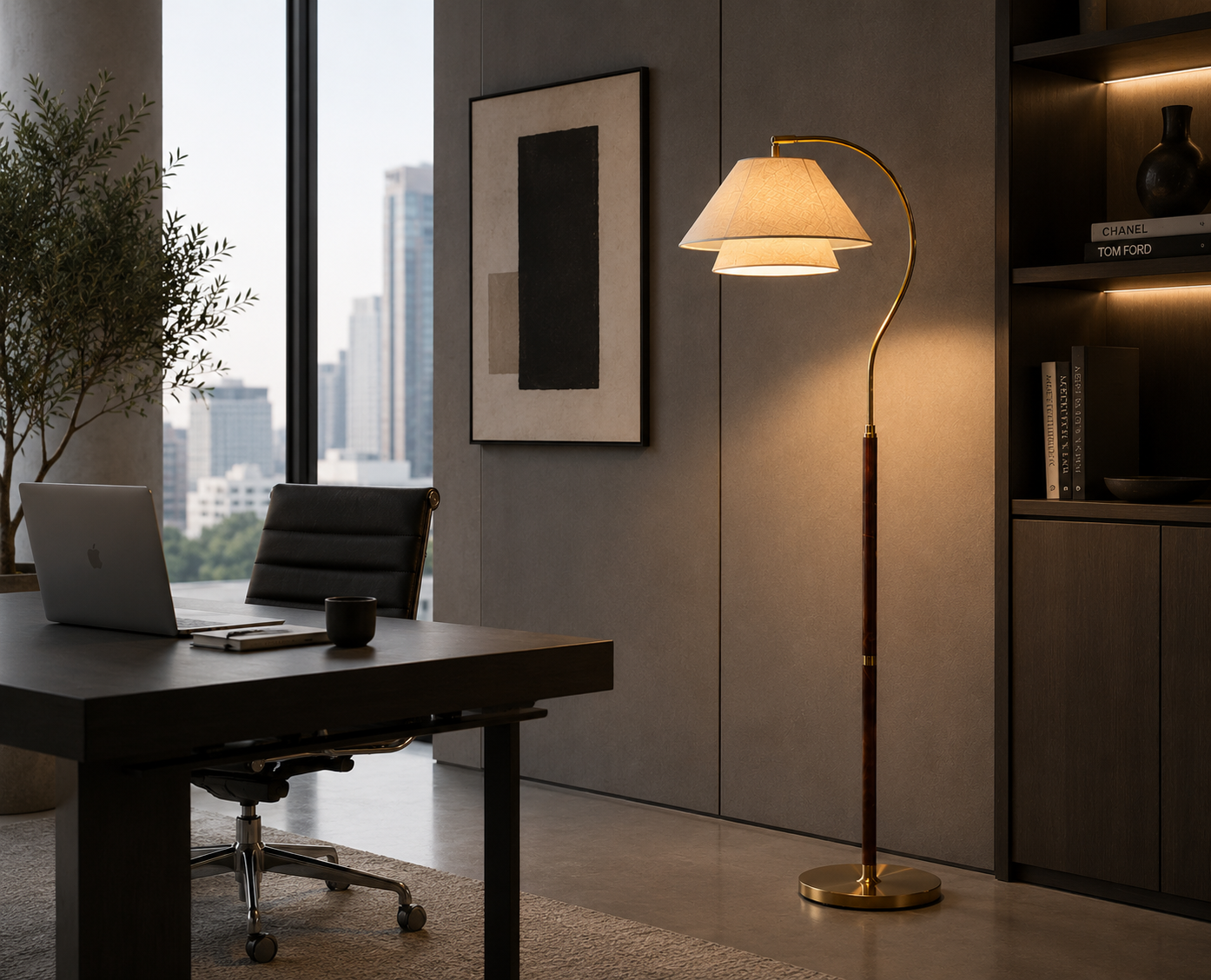Menzikah Hands Garner Floor Lamp